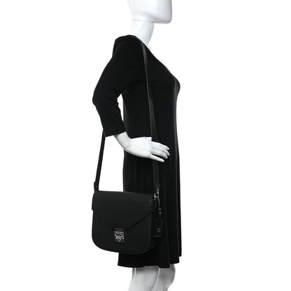 MCM Grained Calfskin Patricia Park Avenue Crossbody Bag Black 2 of 10