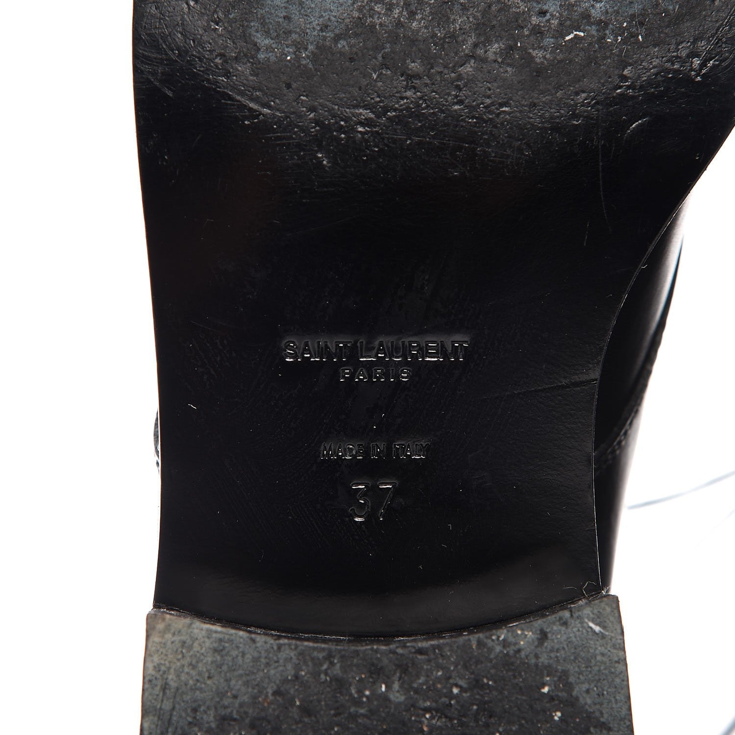 Saint Laurent Smooth Calfskin Ankle Boots 37 Black 8 of 10