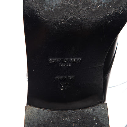 Saint Laurent Smooth Calfskin Ankle Boots 37 Black 8 of 10