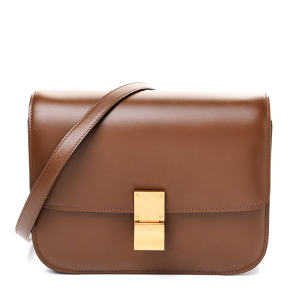 Celine Box Calfskin Medium Classic Box Flap Bag Camel 1 of 14
