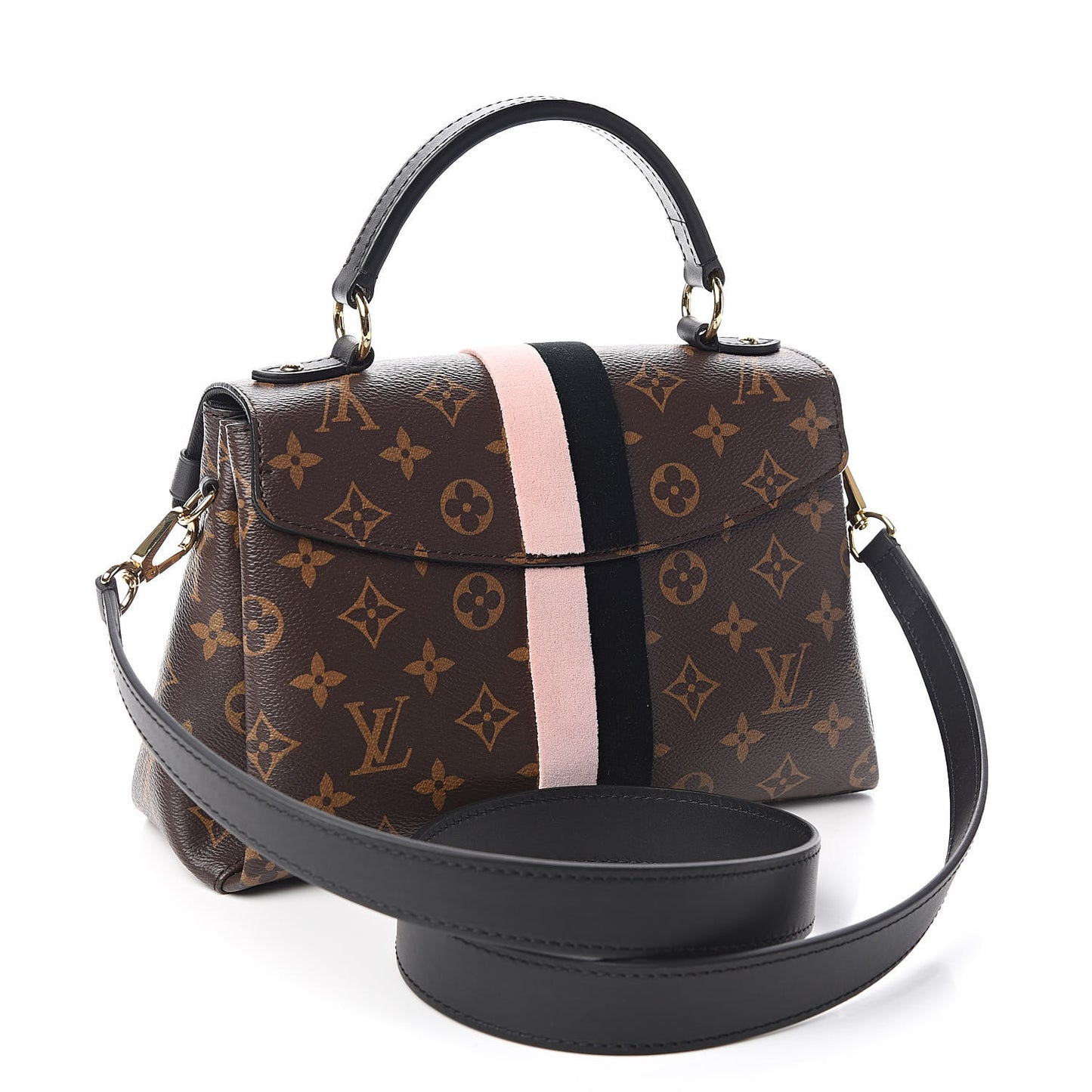 Monogram Georges BB Black Rose Poudre