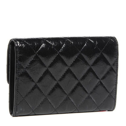 Chanel Glazed Calfskin Quilted Reissue Small Flap Wallet Black 3 of 9
