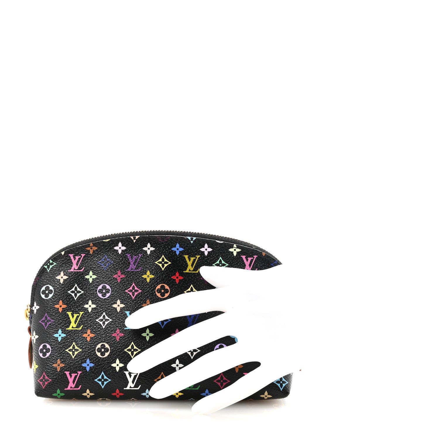 Louis Vuitton Monogram Multicolor Cosmetic Pouch Black Grenade 2 of 6
