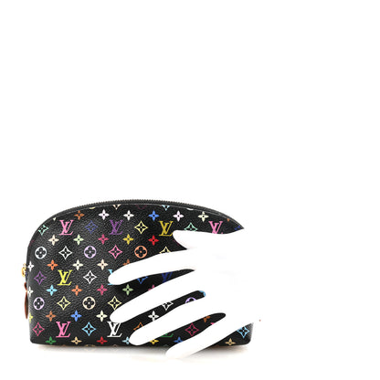 Louis Vuitton Monogram Multicolor Cosmetic Pouch Black Grenade 2 of 6