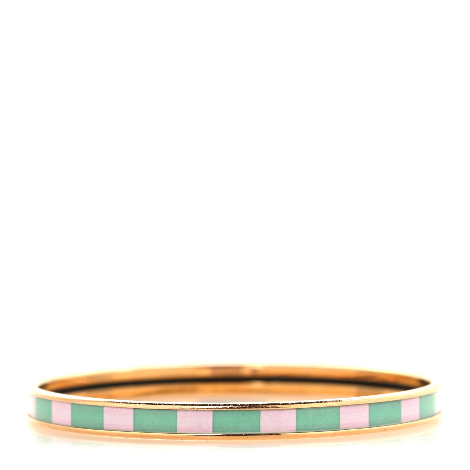 Hermes Enamel Extra Narrow A Vos Crayons Uni Bracelet  Aurore Rose 3 of 6