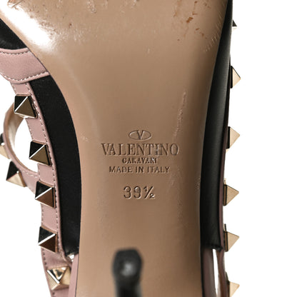 Valentino Garavani Nappa Rockstud Ankle Strap 100mm Pumps 39.5 Black Poudre 8 of 11