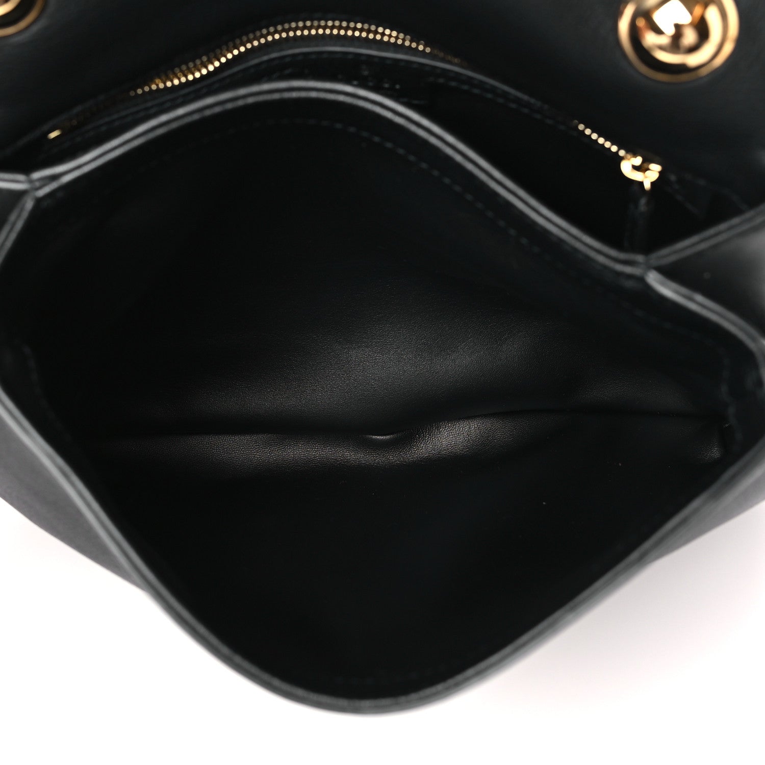 Gucci Roxy Calfskin Web Medium Studded Blondie Shoulder Flap Bag Black 5 of 10