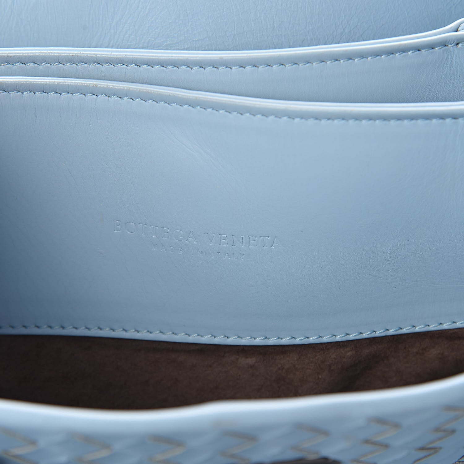 Bottega Veneta Light Calf Intrecciato Small Roma Topazio 6 of 9