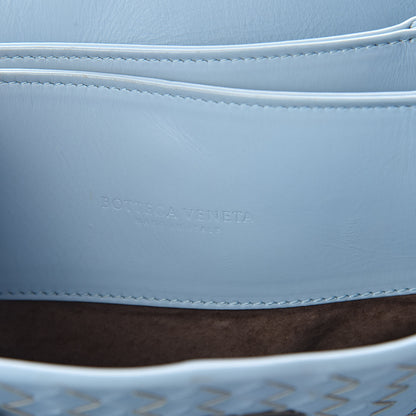 Bottega Veneta Light Calf Intrecciato Small Roma Topazio 6 of 9