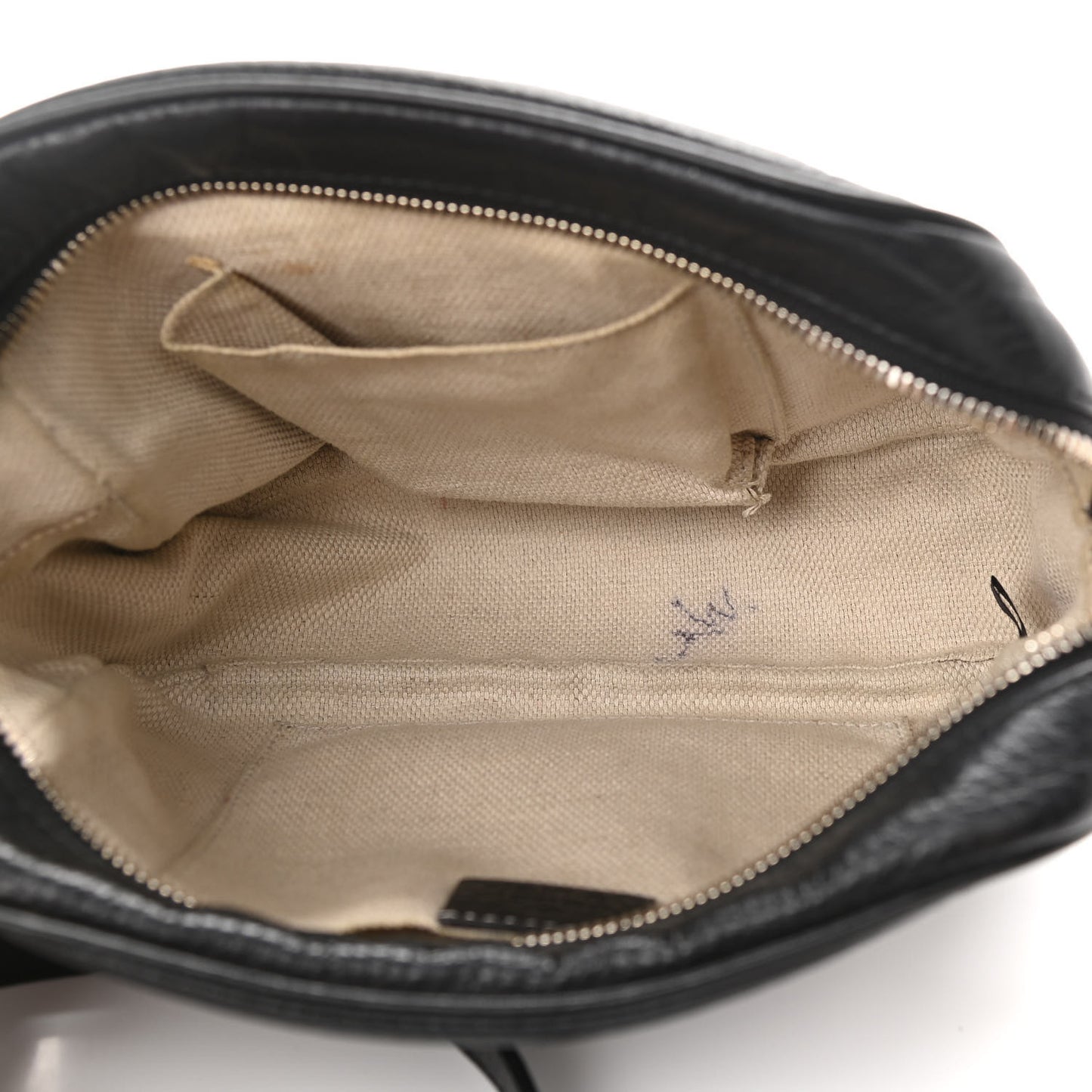 Pebbled Calfskin Small Soho Disco Bag Black