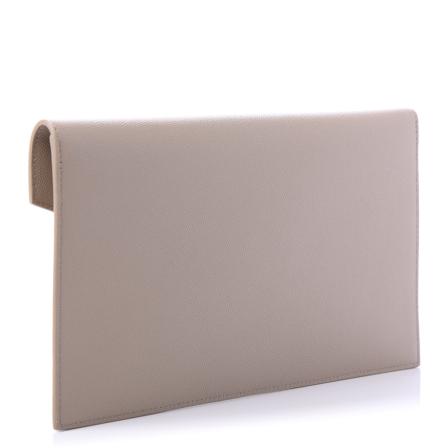 Saint Laurent Grain De Poudre Uptown Pouch Dark Beige 3 of 10