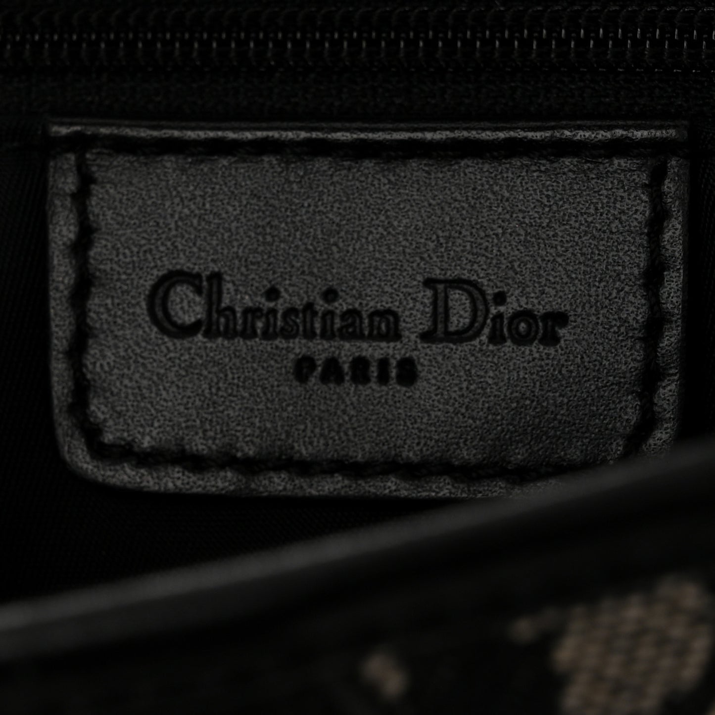 Monogram Saddle Bag Black