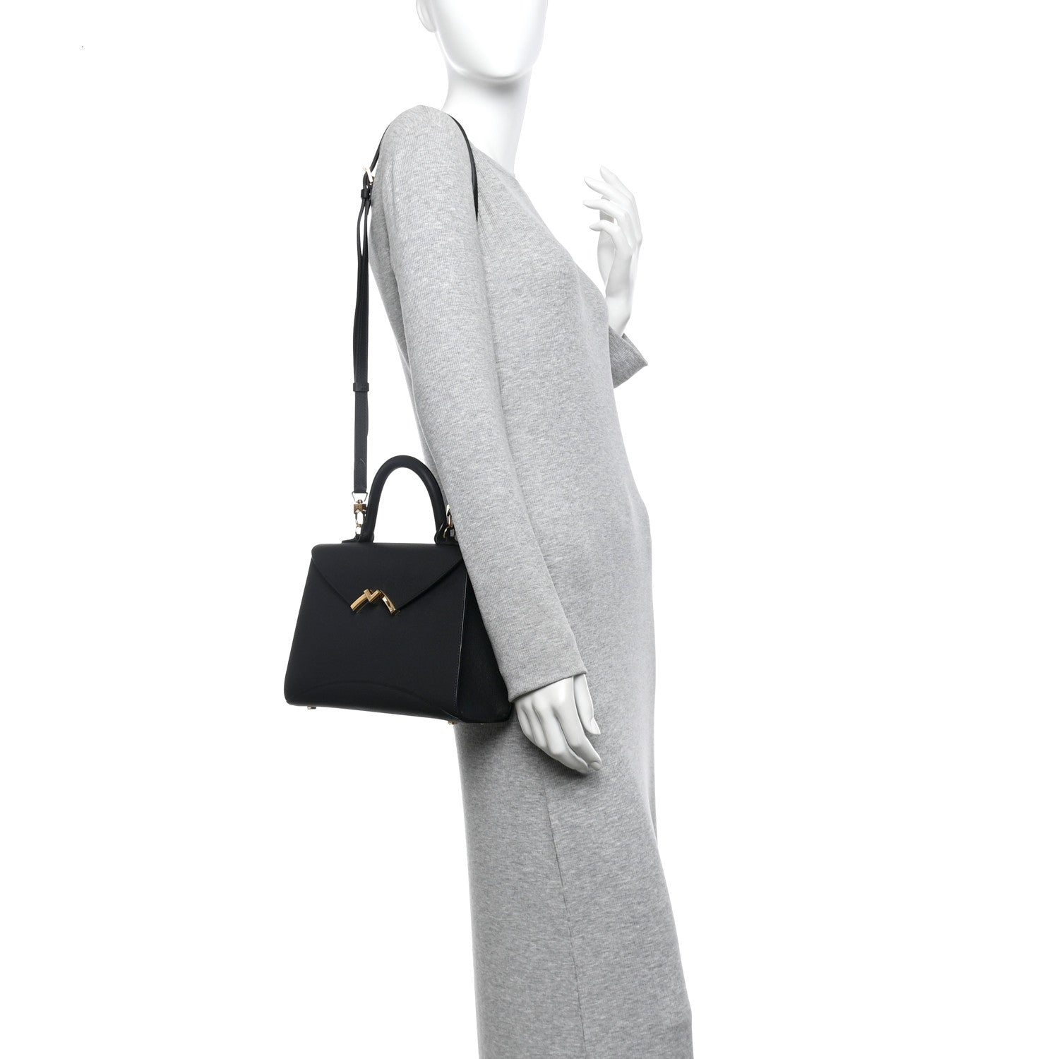 Moynat Carat Calfskin Gabrielle PM Black 2 of 10
