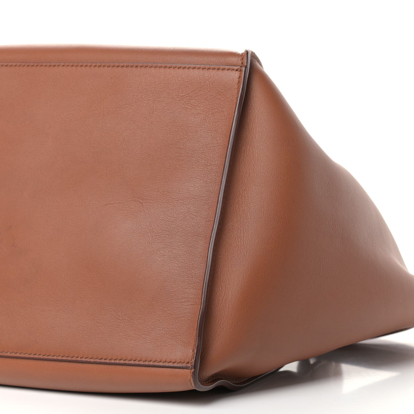 Smooth Calfskin Small Long Strap Big Bag Tan