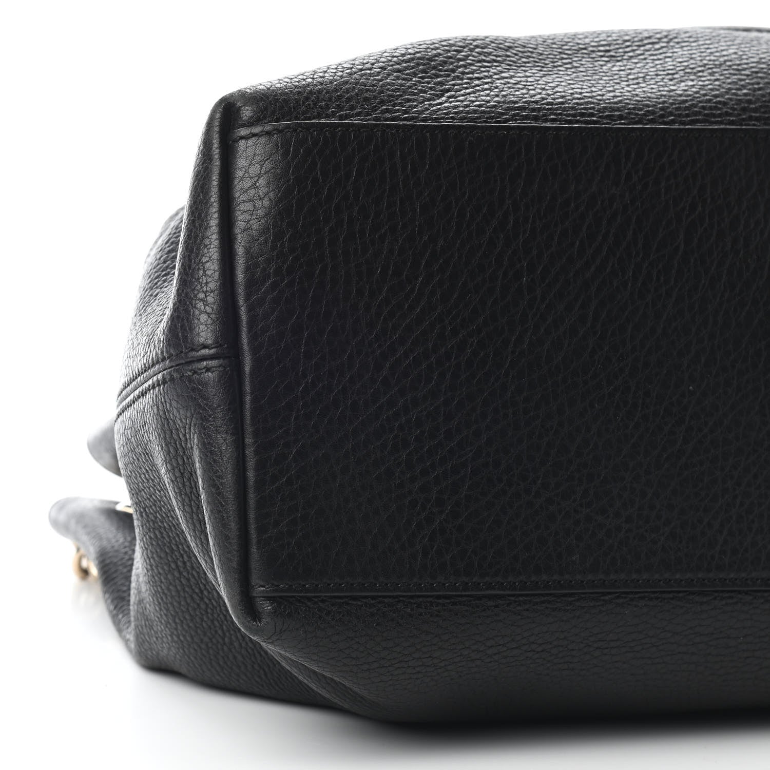 Gucci Pebbled Calfskin Medium Soho Chain Shoulder Bag Black 8 of 10