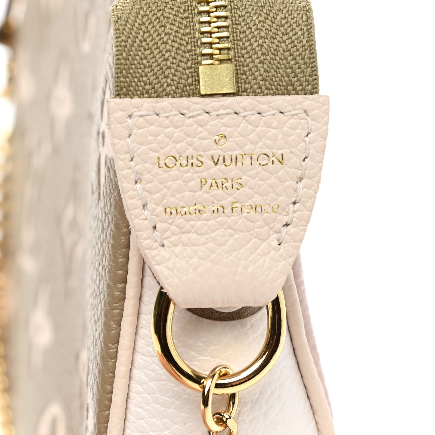 Empreinte Spring in the City Mini Pochette Accessories Kaki Beige Cream