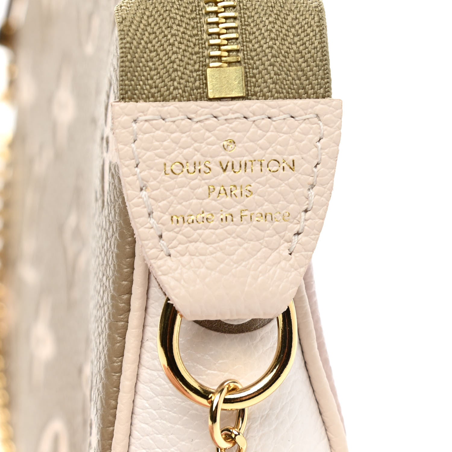 Louis Vuitton Empreinte Spring in the City Mini Pochette Accessories Kaki Beige Cream 6 of 7