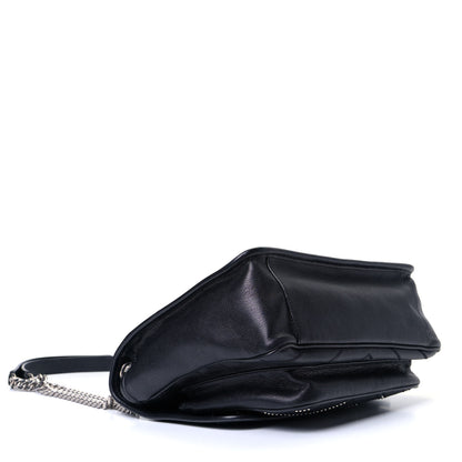 Saint Laurent Lambskin Matelasse Monogram Microstud Medium Niki Chain Satchel Black 3 of 7