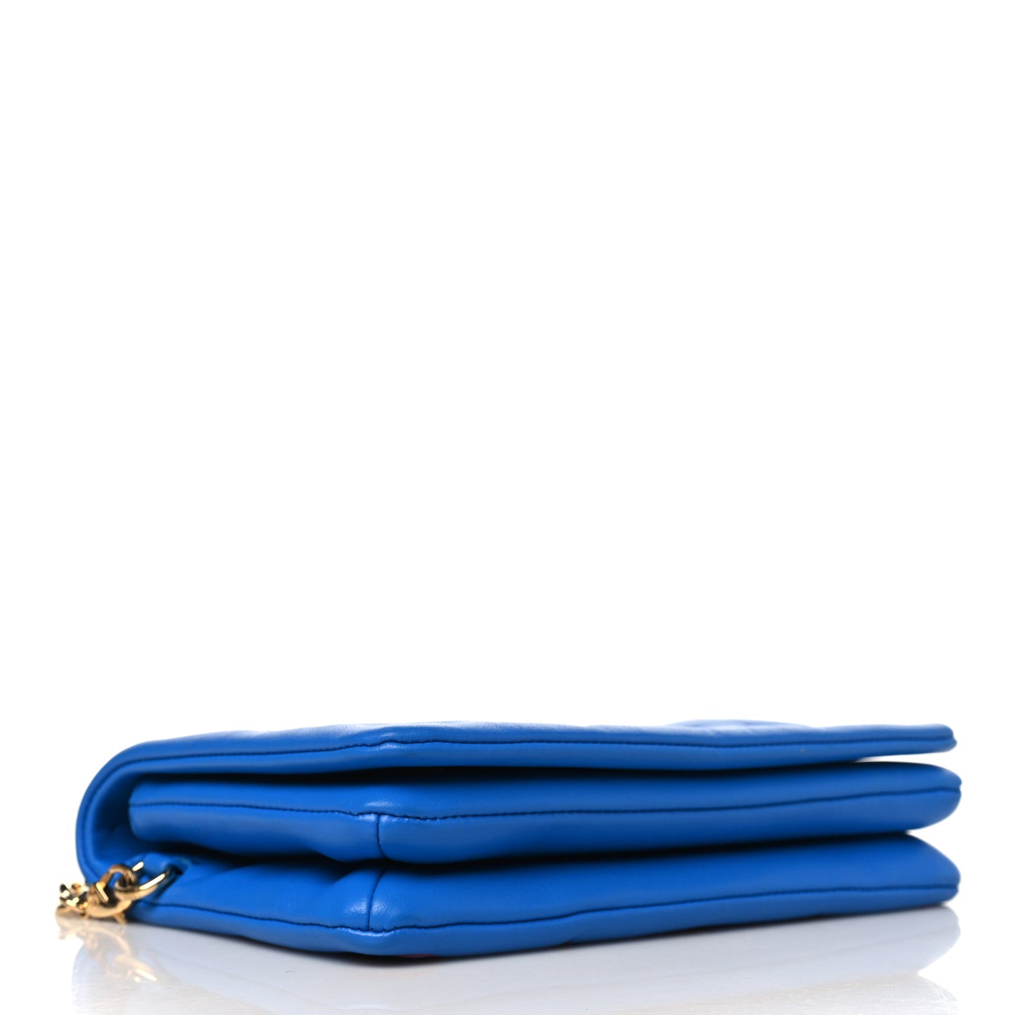 Lambskin Embossed Monogram Vuittamins Pochette Coussin Blue Red