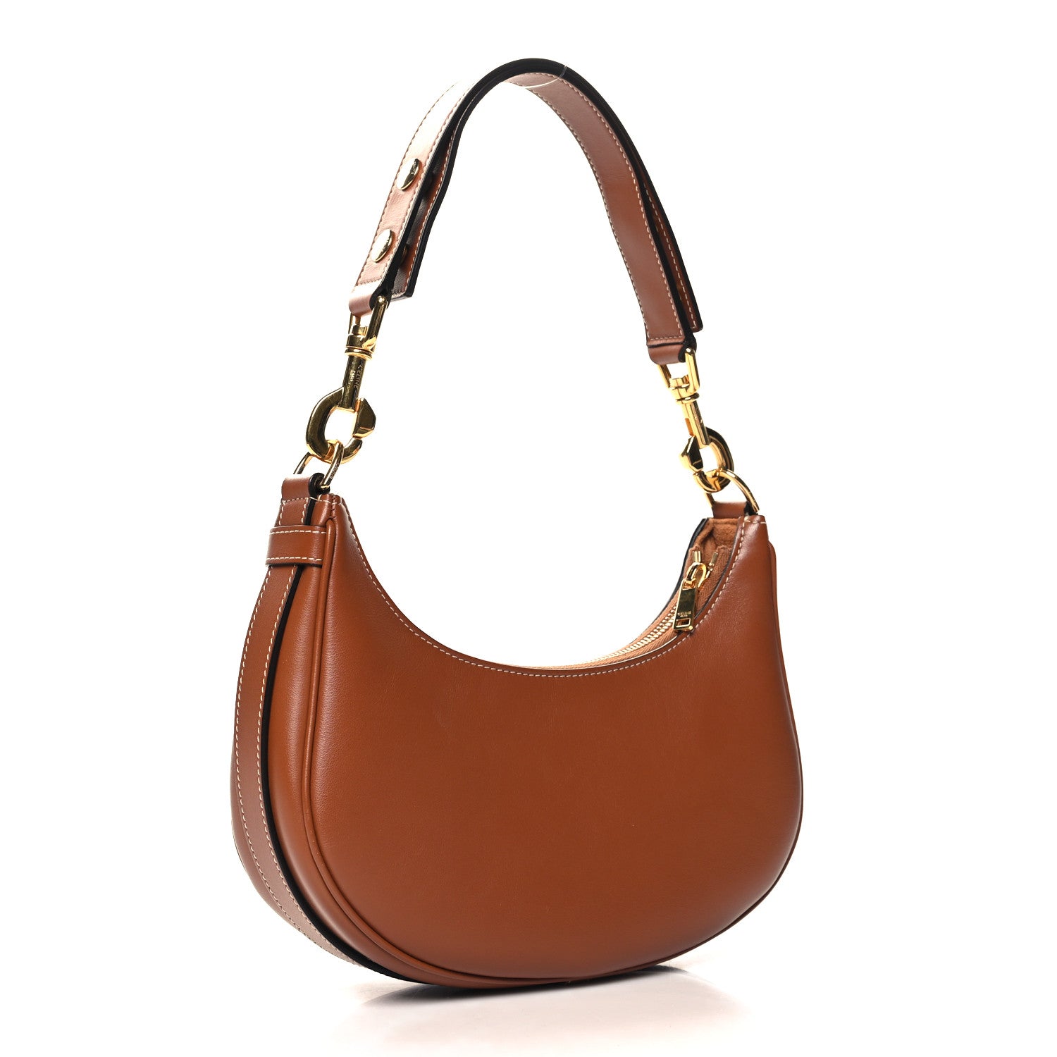 Celine Smooth Calfskin Medium Strap Ava Shoulder Bag Tan 3 of 12