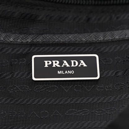 Prada Tessuto Nylon Saffiano Medium Smalto Backpack Black 6 of 10