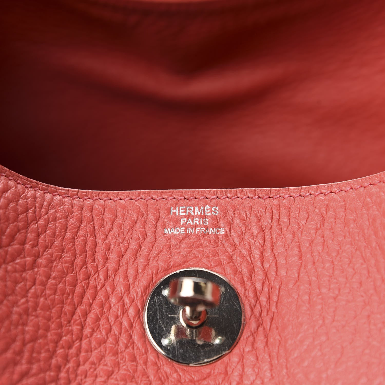 Hermes Taurillon Clemence Lindy 26 Bougainvillea 12 of 15