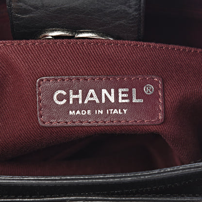 Chanel Aged Calfskin Quilted Zip Clutch Black 6 of 10