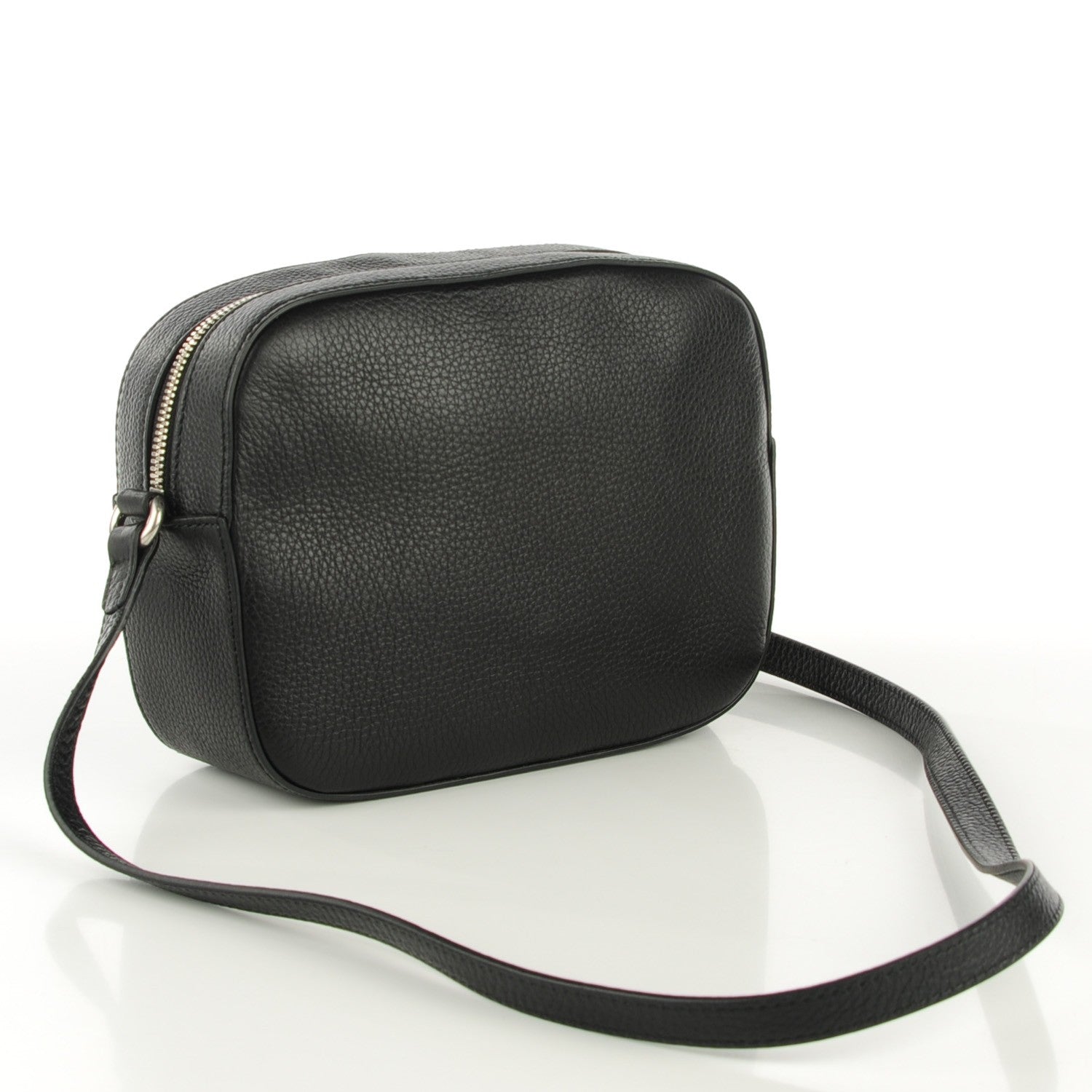Gucci Pebbled Calfskin Studded Small Soho Disco Bag Black 3 of 7