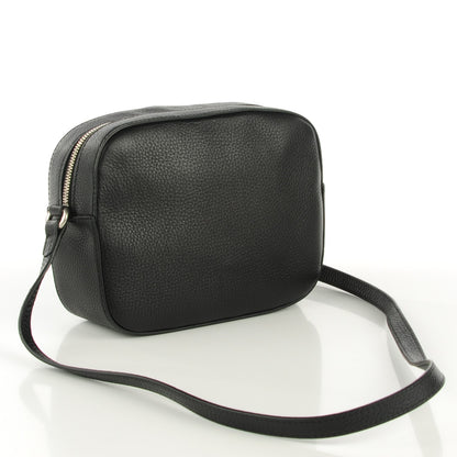 Gucci Pebbled Calfskin Studded Small Soho Disco Bag Black 3 of 7