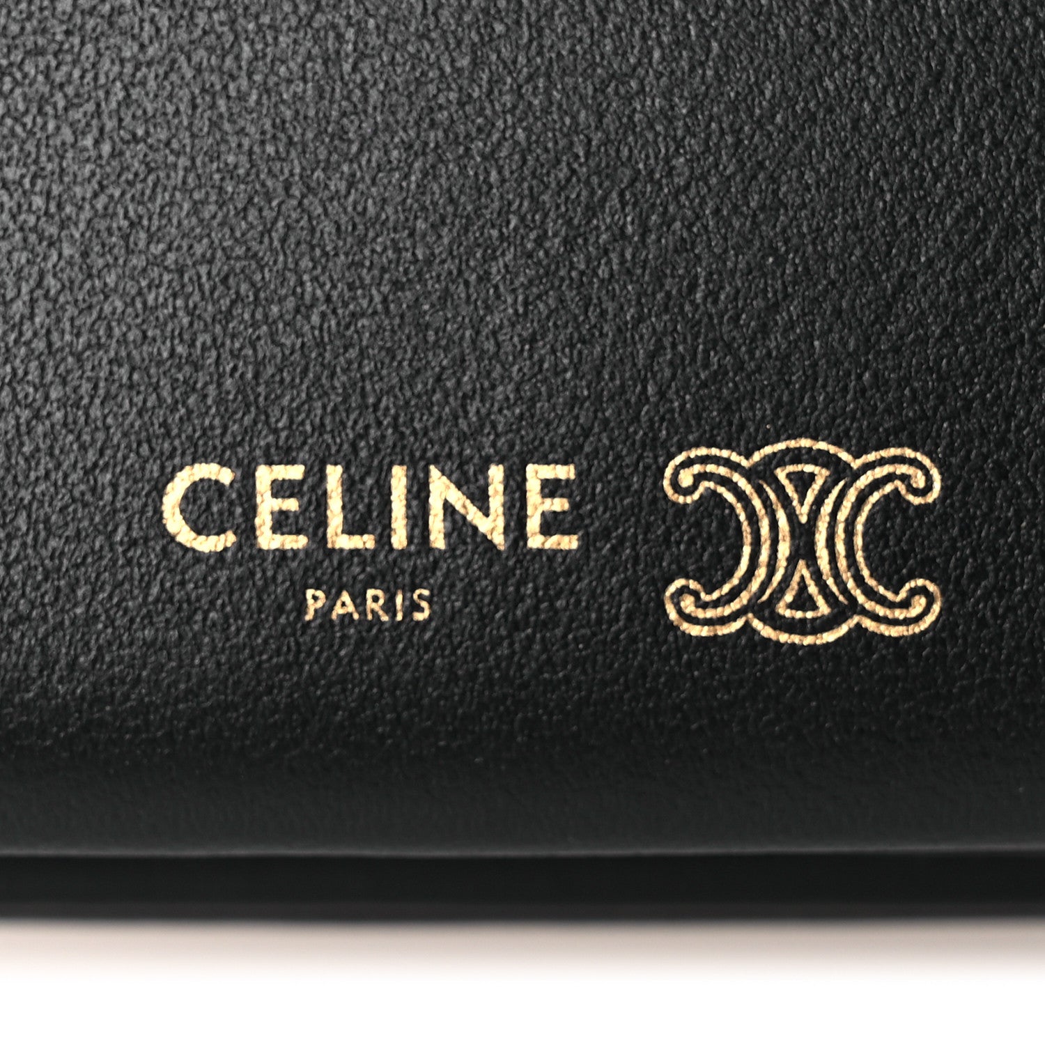 Celine Smooth Lambskin Trio Flap Crossbody Bag Black 6 of 11