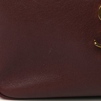 Saint Laurent Lambskin Monogram Lou Camera Bag Burgundy 11 of 11