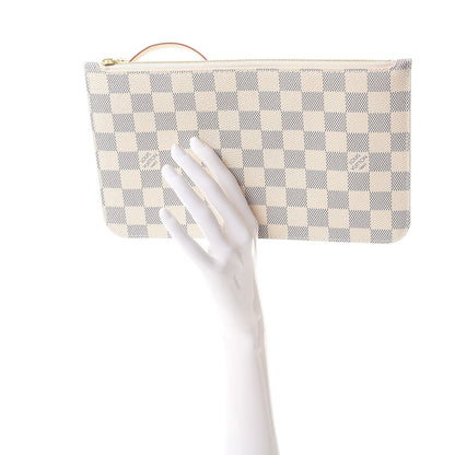 Louis Vuitton Damier Azur Neverfull MM GM Pochette 2 of 9