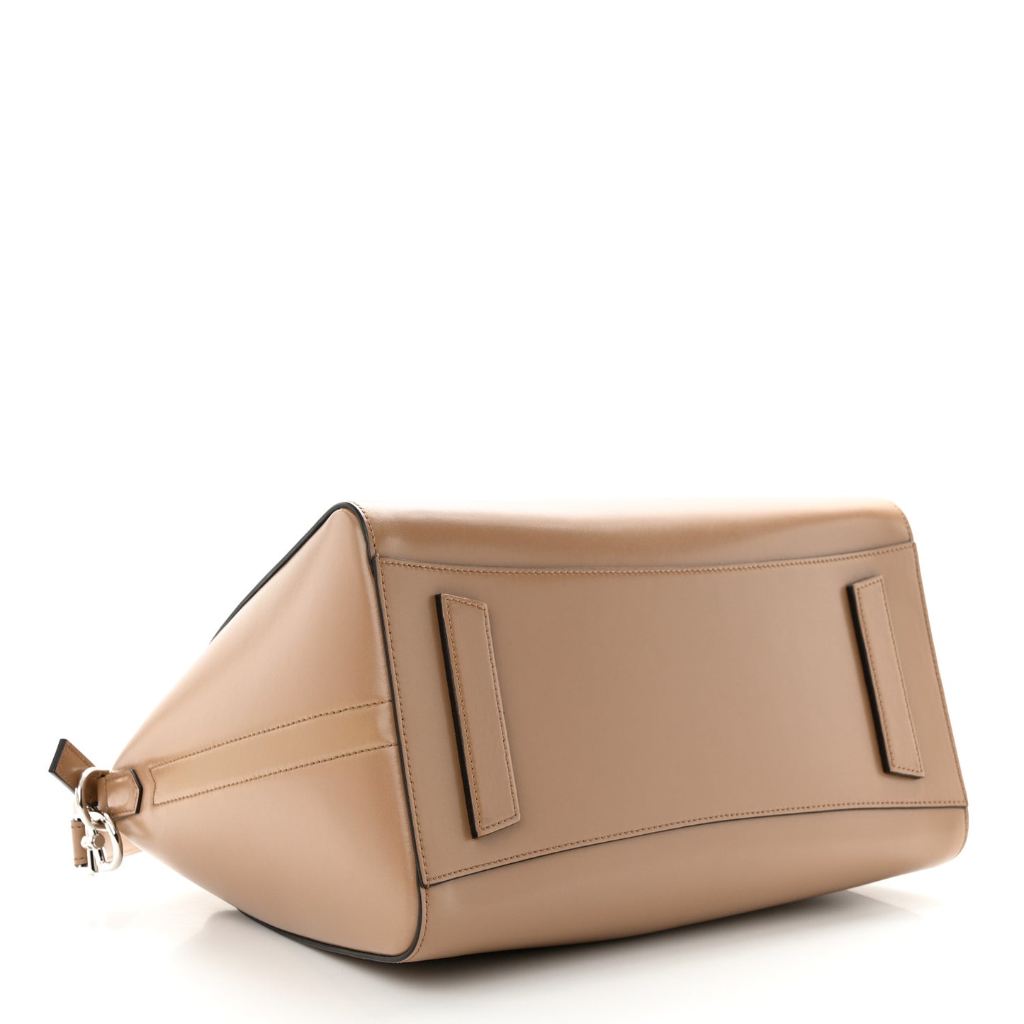 Shiny Lord Calfskin Medium Antigona Dark Beige
