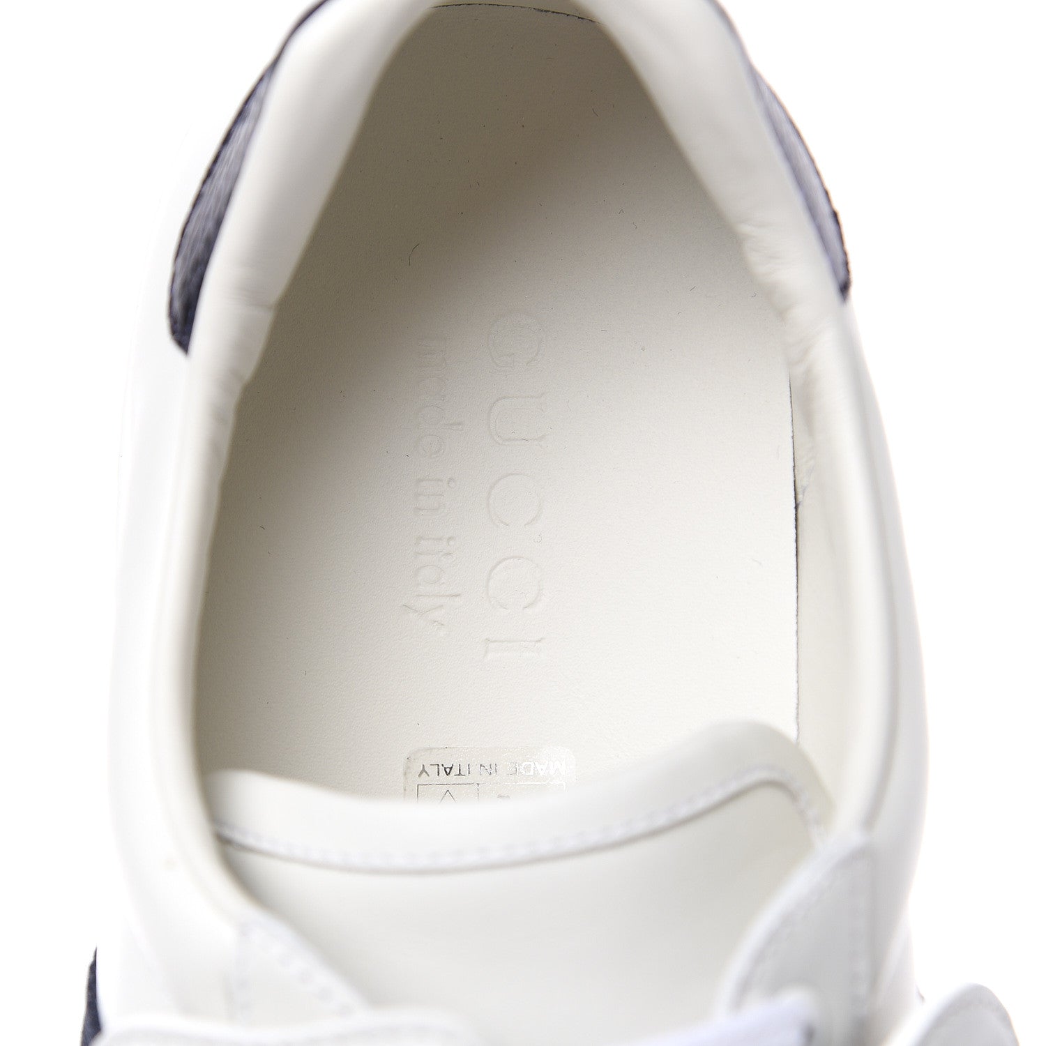 Gucci Calfskin Ayers Web Panther Embroidered Mens Ace Sneakers 7.5 White 9 of 10
