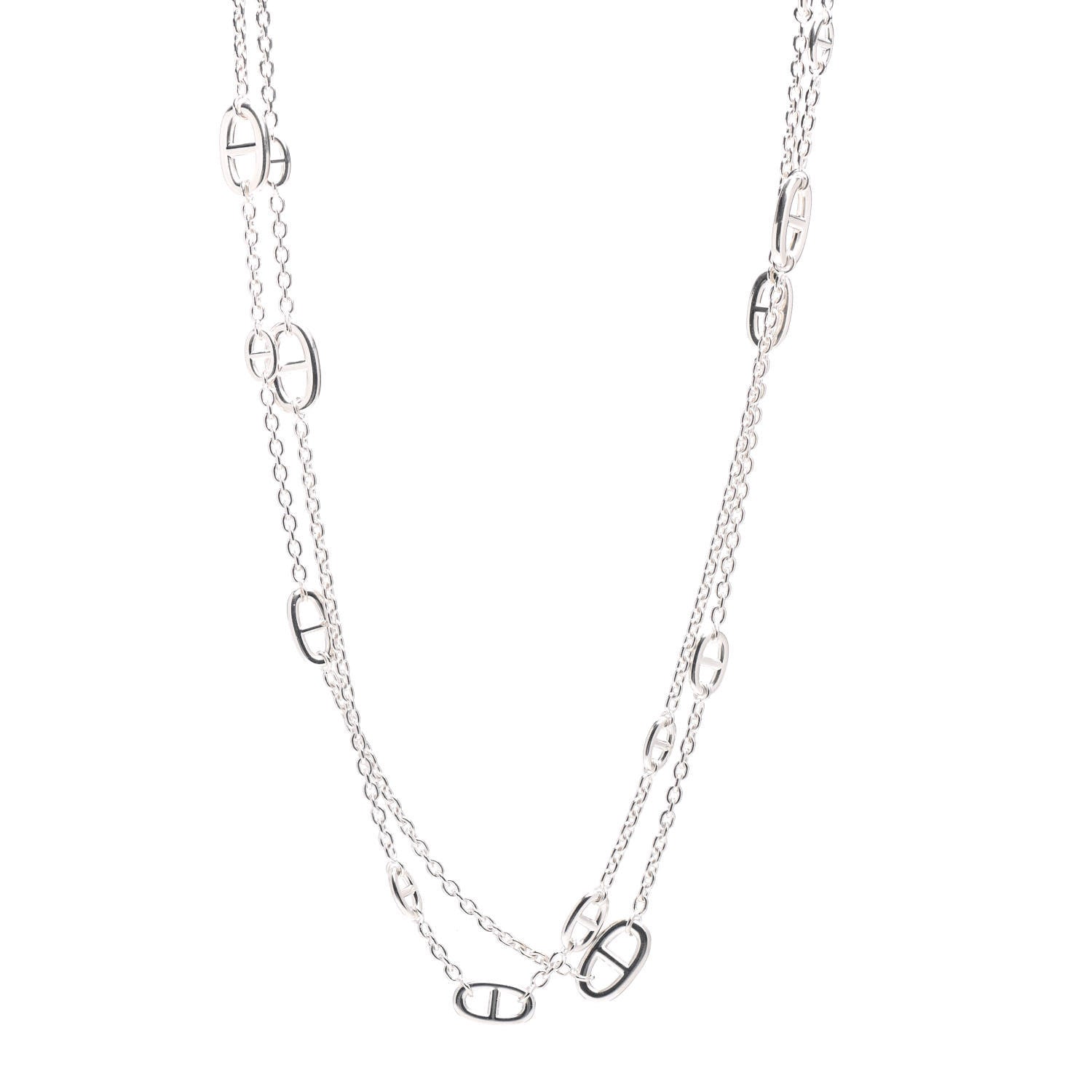 Hermes Sterling Silver Farandole Necklace 160 1 of 4