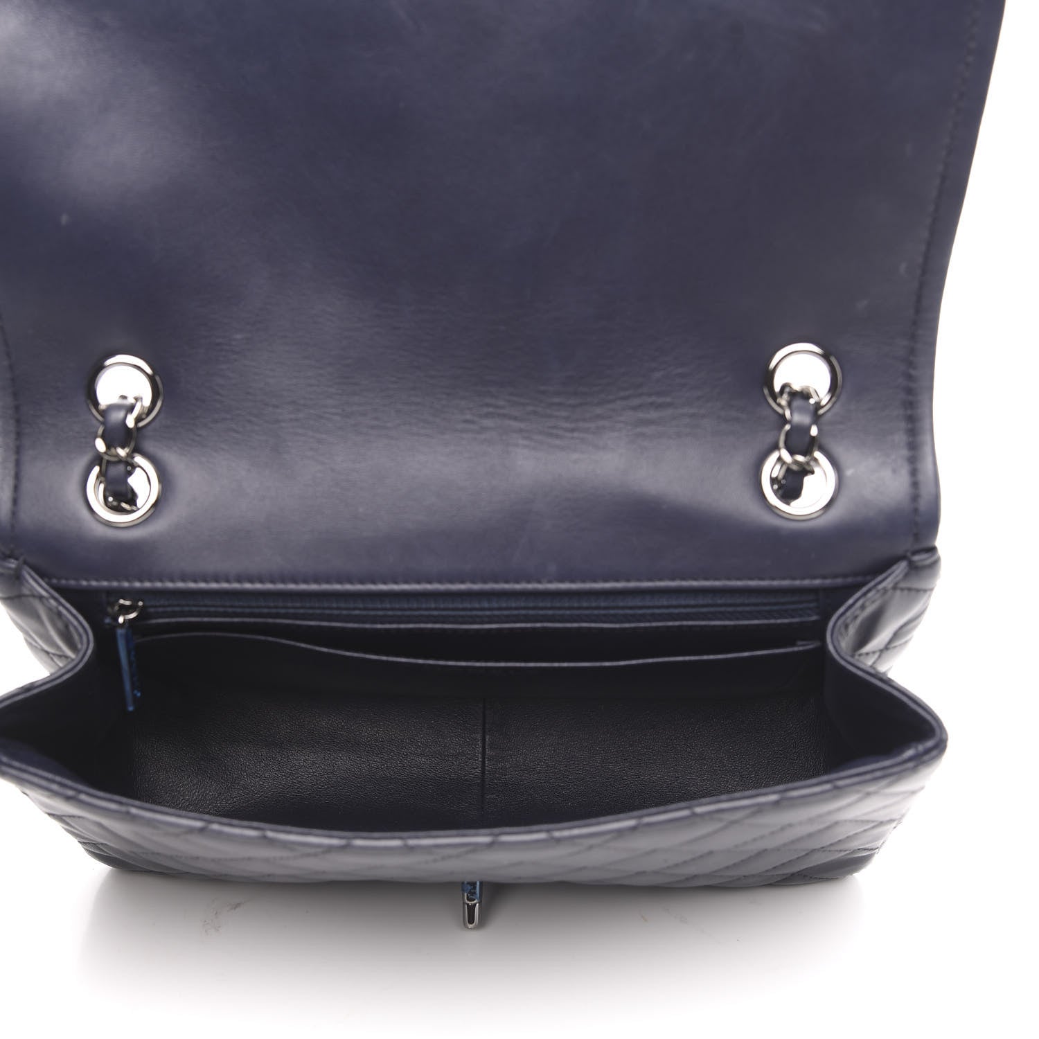 Chanel Lambskin Quilted Elementary Chic Flap Navy 5 of 13