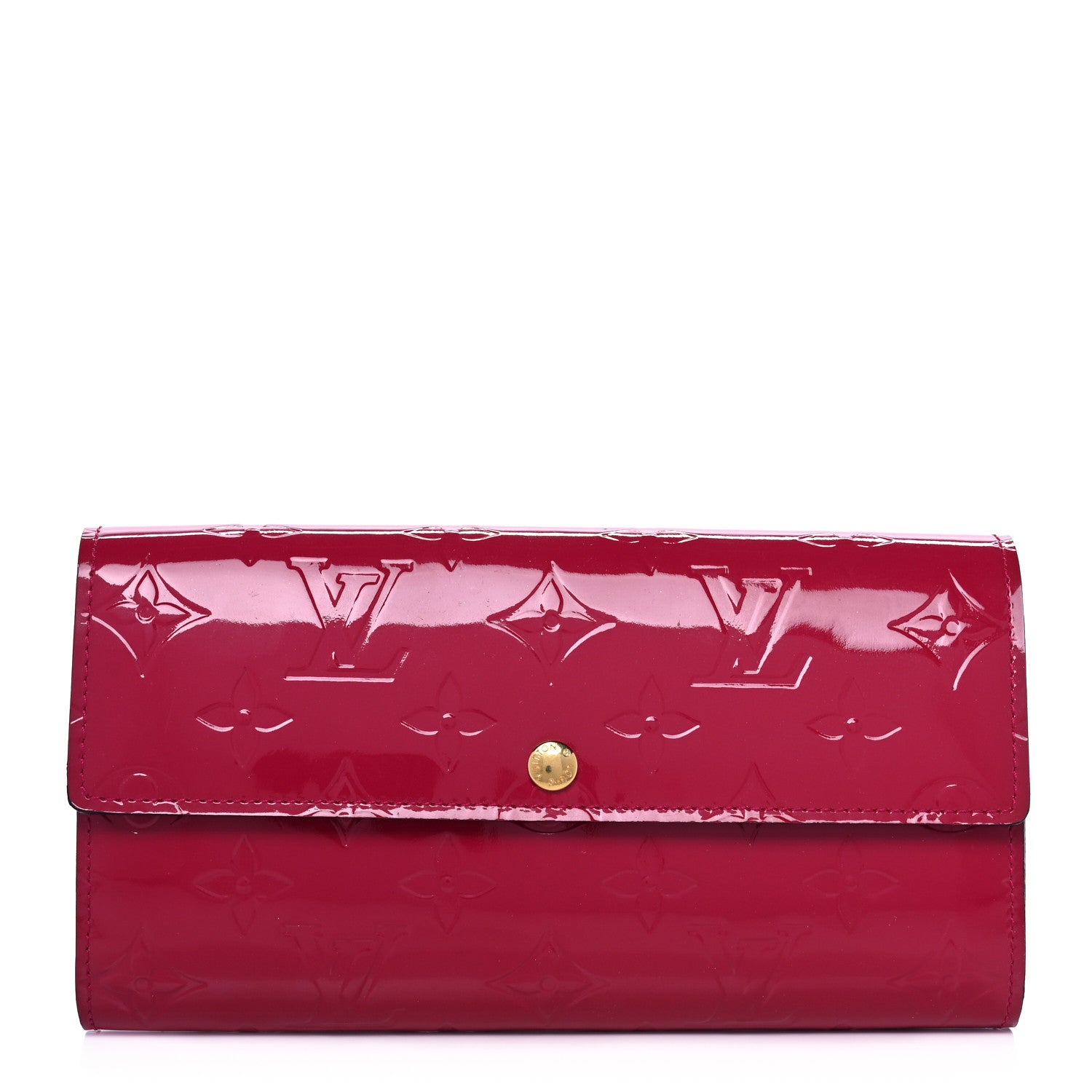 Louis Vuitton Vernis Sarah Wallet Rose Indien 1 of 11