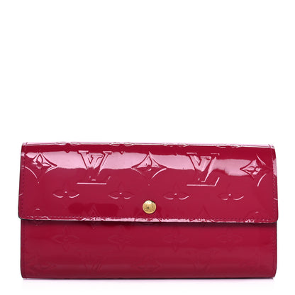 Louis Vuitton Vernis Sarah Wallet Rose Indien 1 of 11