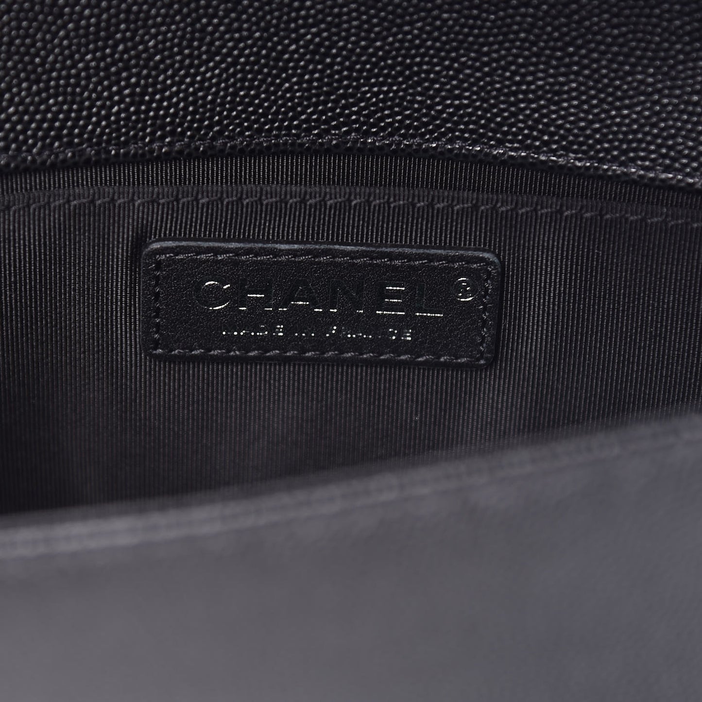 Caviar Quilted Small Boy Flap Black