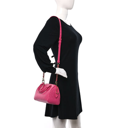 Louis Vuitton Calfskin Nanogram Embossed Speedy Bandouliere 20 Rose 2 of 8