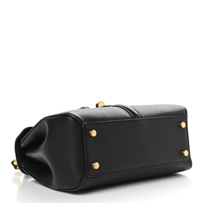 Celine Grained Calfskin Small 16 Top Handle Bag Black 4 of 12