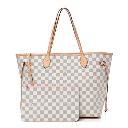 Louis Vuitton Damier Azur Neo Neverfull MM Rose Ballerine 1 of 28