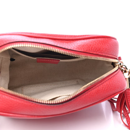 Gucci Pebbled Calfskin Small Soho Disco Bag Tabasco Red 4 of 4