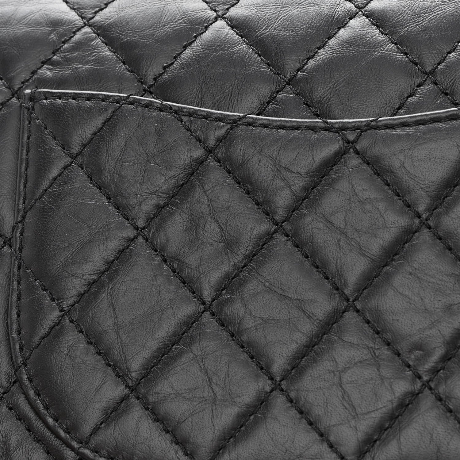 Chanel Aged Calfskin Quilted 2.55 Reissue 226 Flap Black 12 of 15