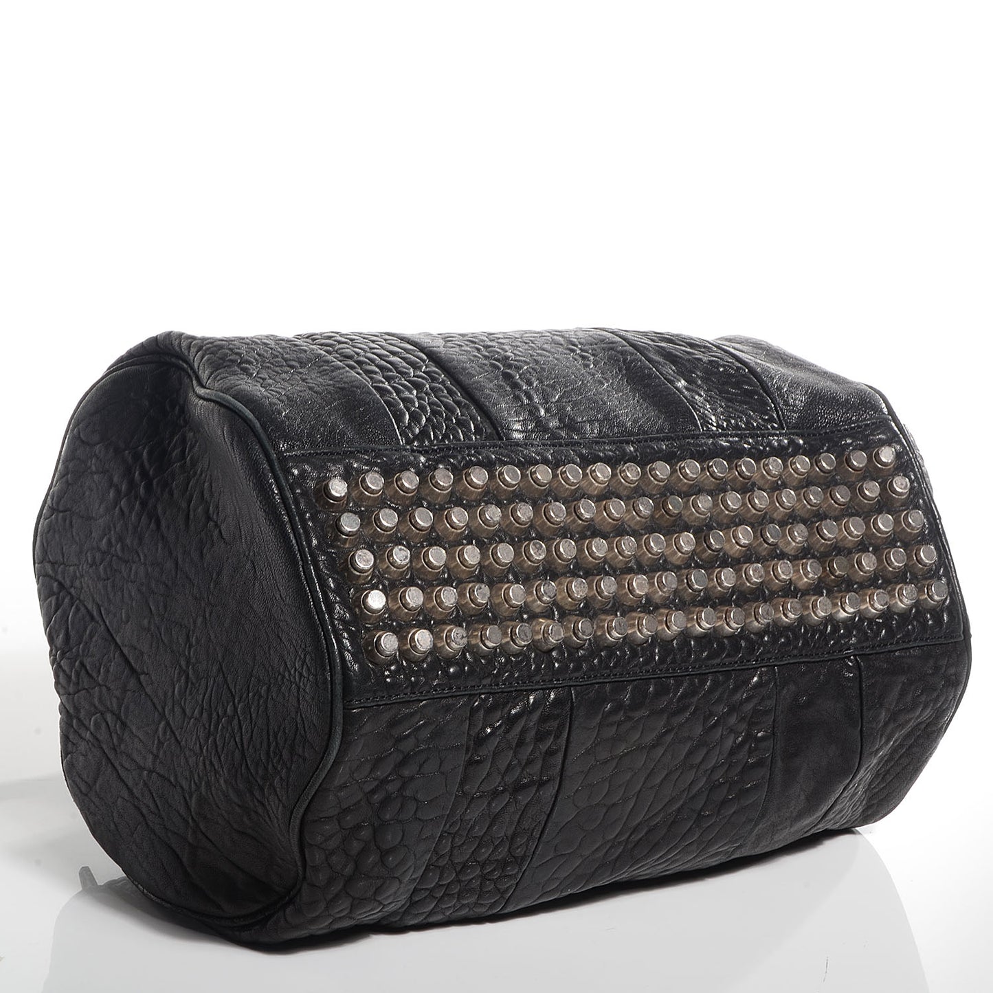 Pebbled Lambskin Rocco Black with Black Nickel Hardware