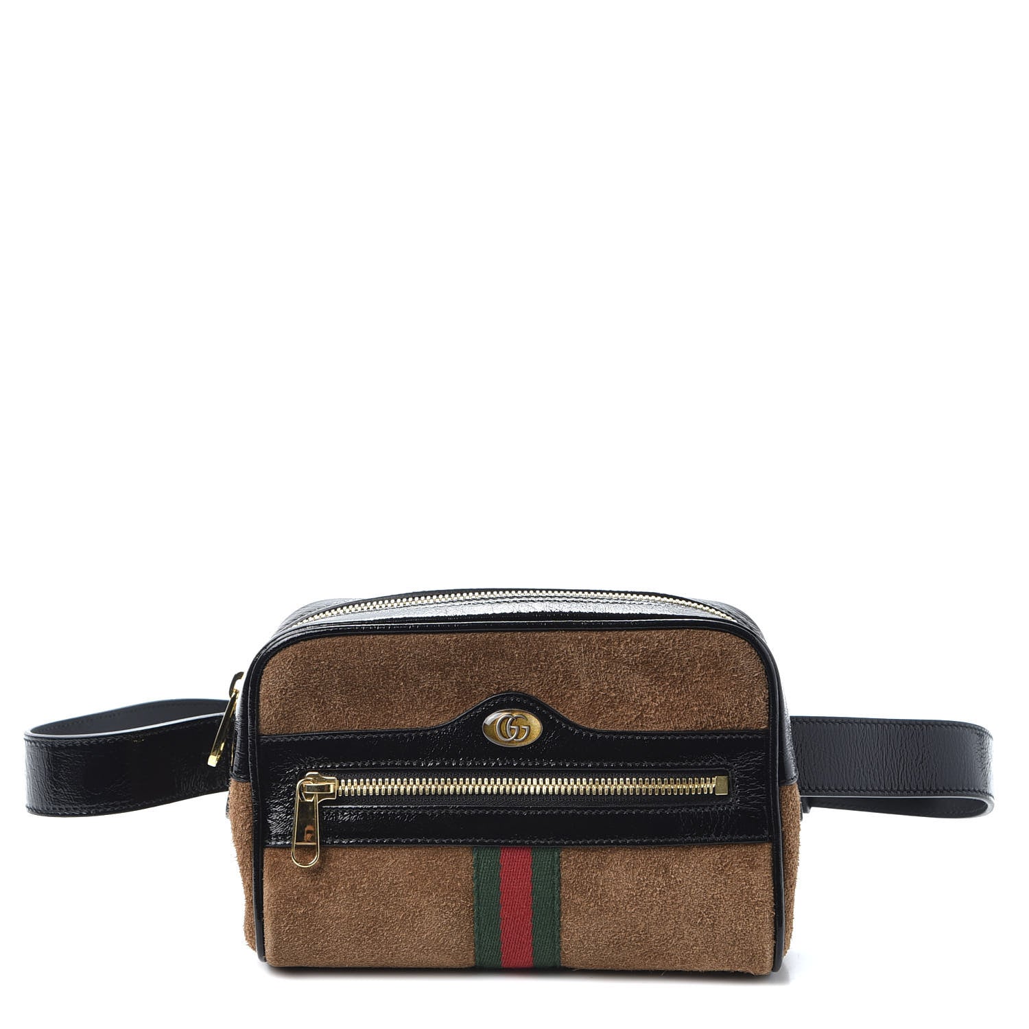 Gucci Suede Small Ophidia Belt Bag 85 34 Brown 1 of 10