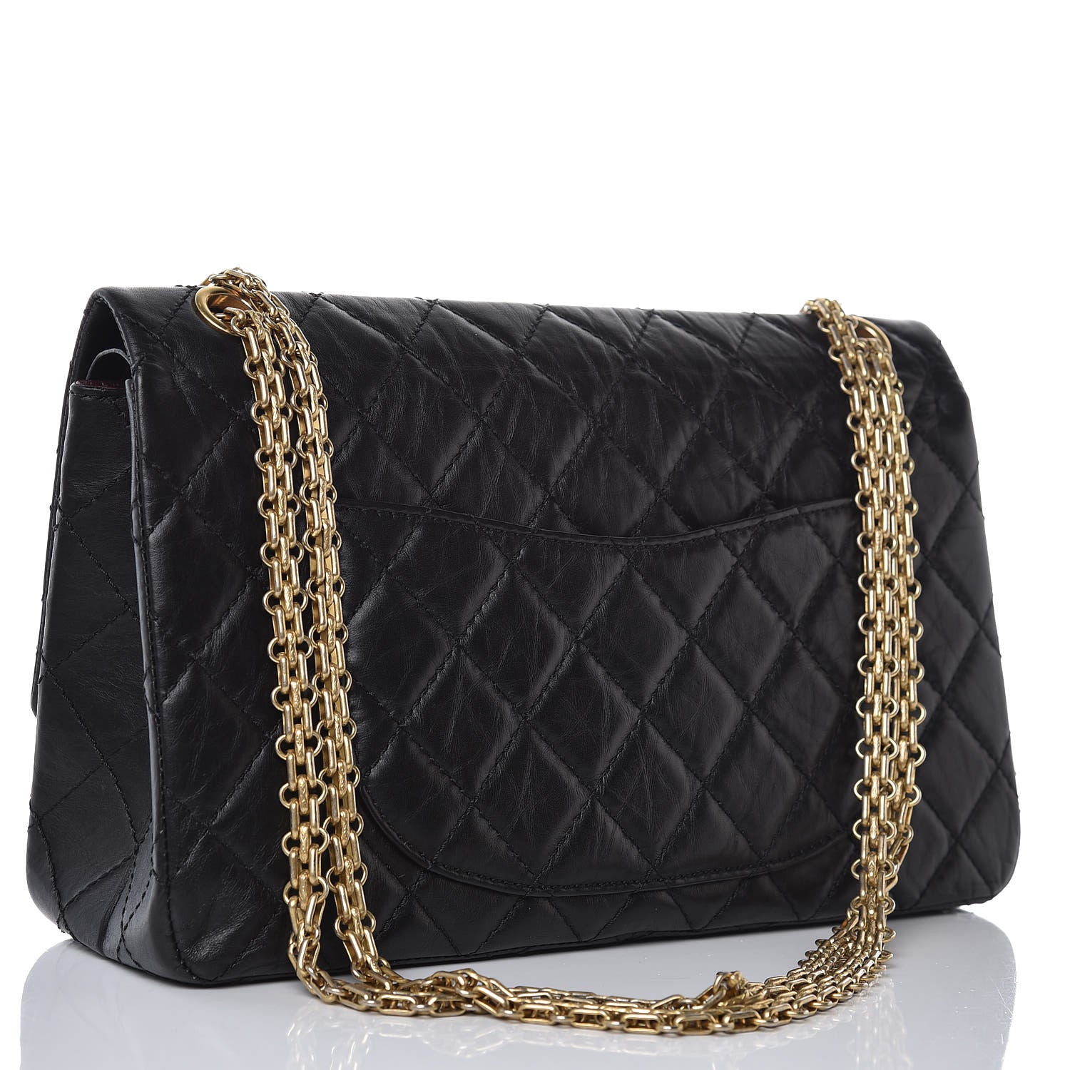 Chanel Aged Calfskin Quilted 2.55 Reissue 226 Flap Black 3 of 7