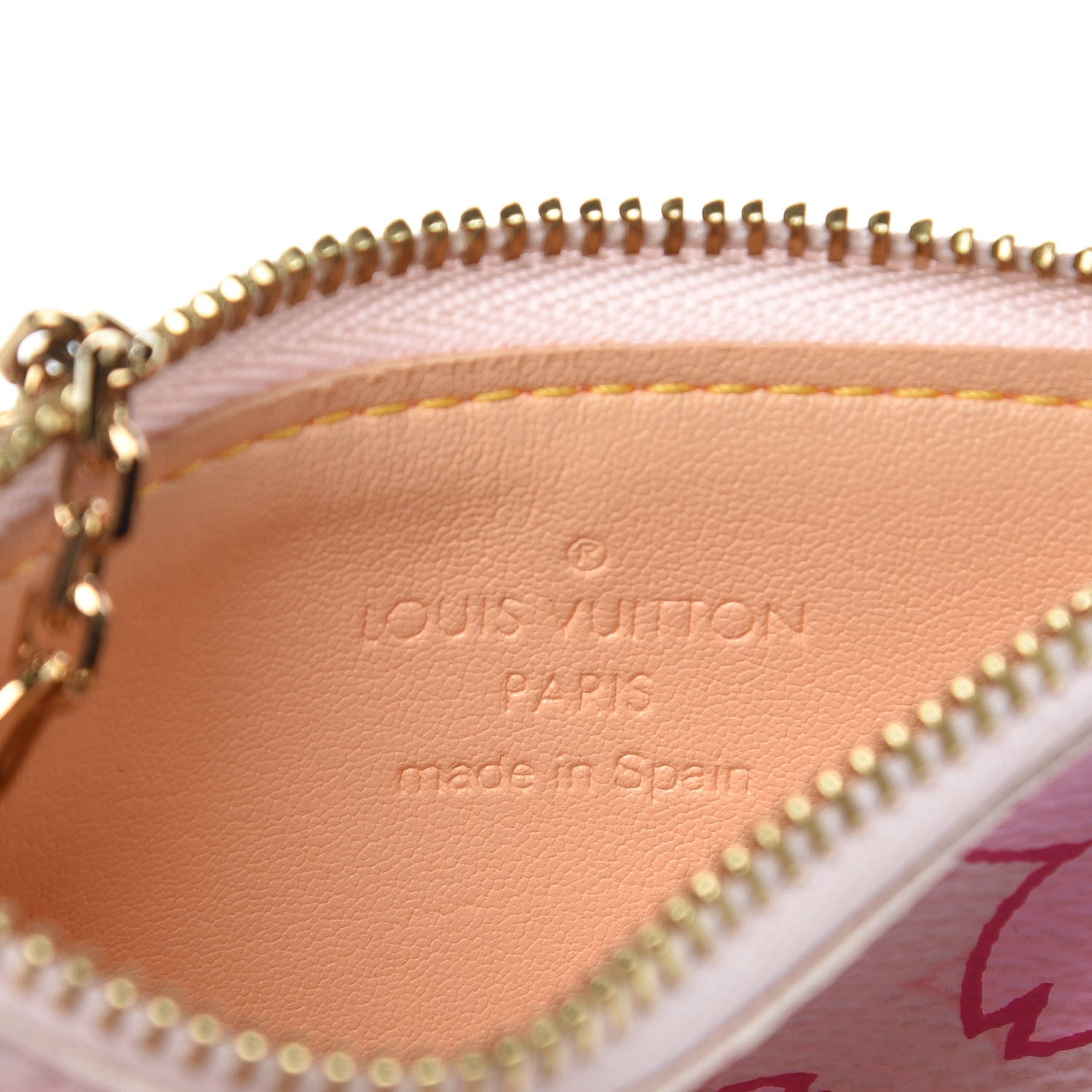 Louis Vuitton Monogram Cherry Blossom Key Pouch Pink 6 of 7