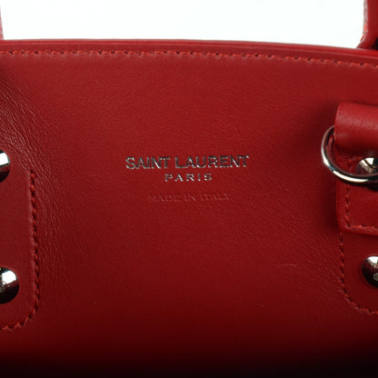 Saint Laurent Grained Calfskin Nano Sac De Jour Lipstick Red 6 of 7