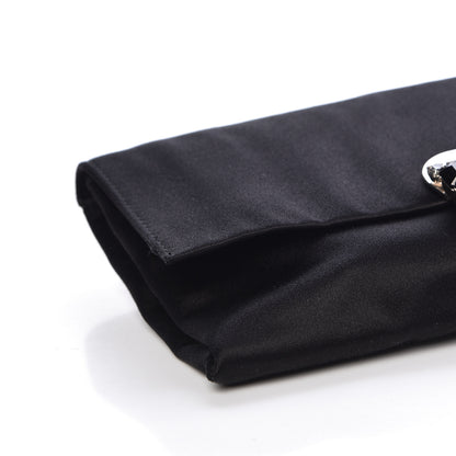 Prada Satin Crystal Clutch Black 8 of 10